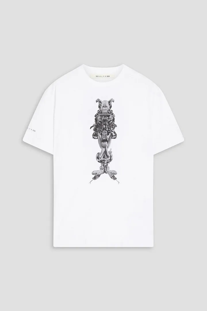 Printed cotton-jersey T-shirt