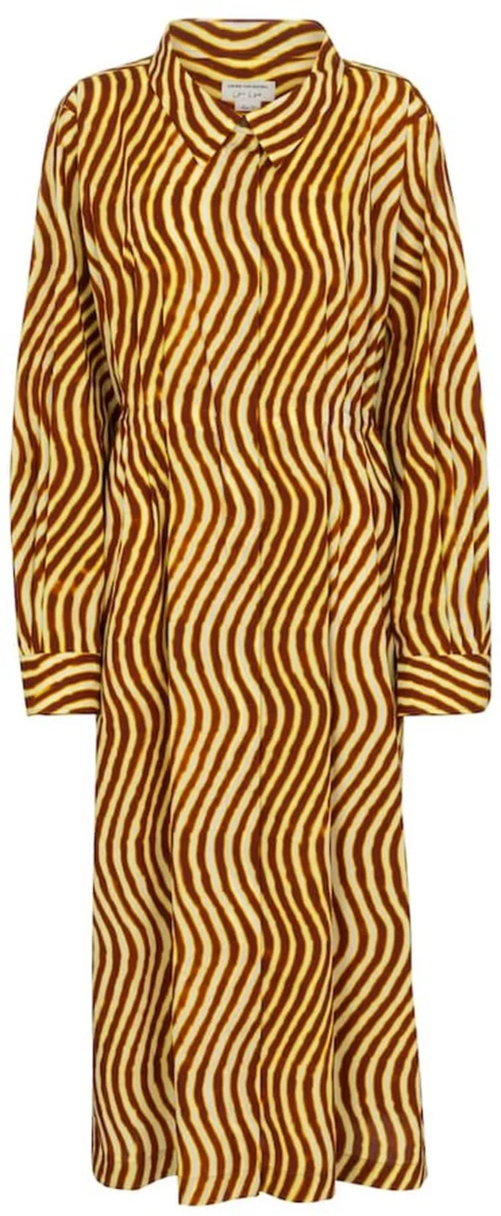 Printed cotton midi dress