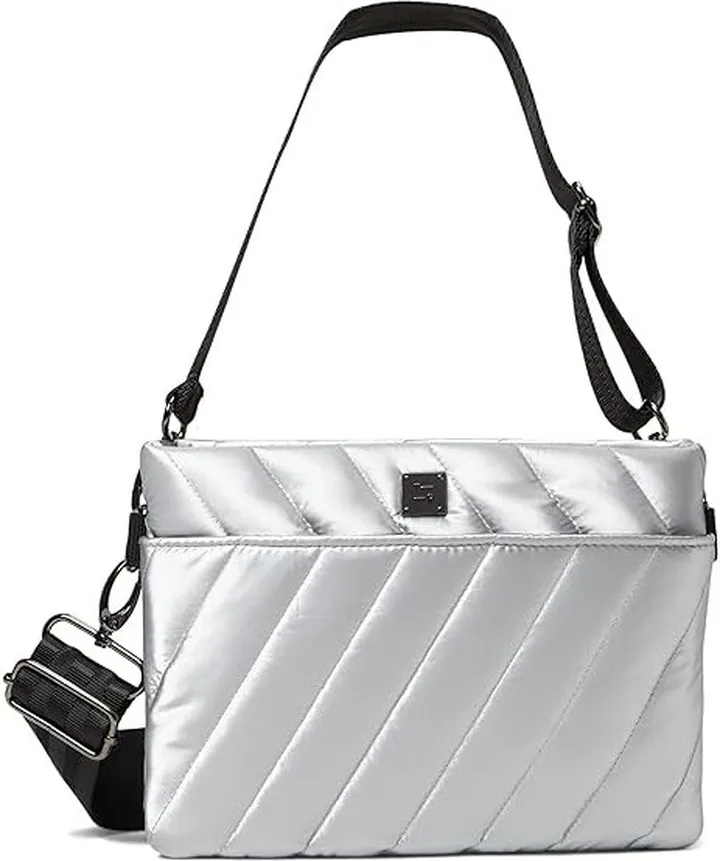 THINK ROYLN Diagonal Bum Bag 2.0 - Medium (Silver Liquid) Handbags