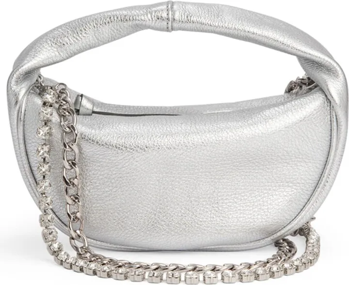Baby Cush Metallic Leather Handbag