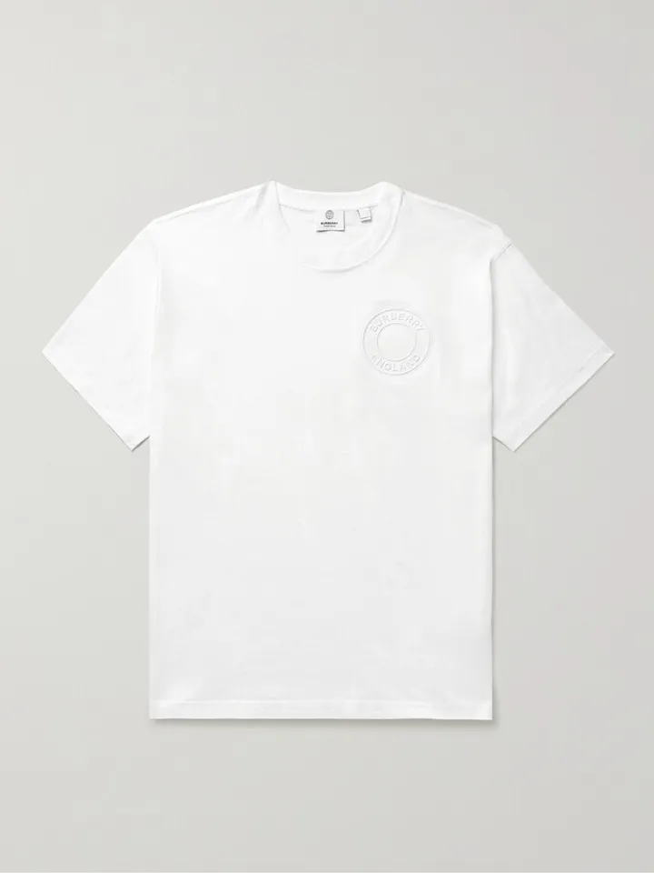Logo-Embroidered Cotton-Jersey T-Shirt