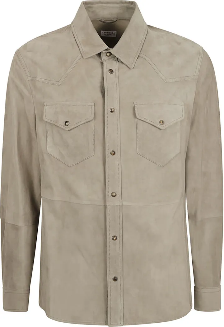 Vintage Effect Round Hem Shirt