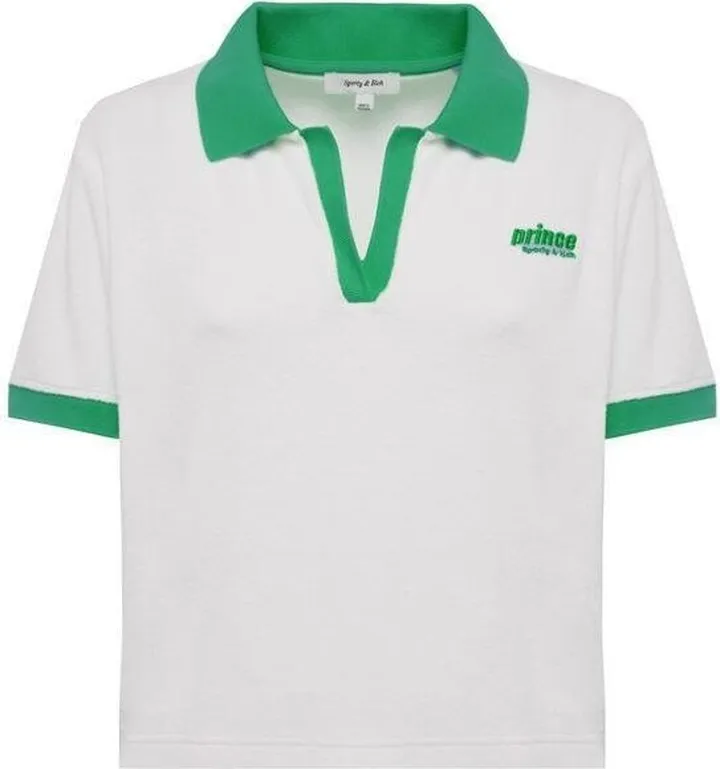 Sporty & Rich Logo-Embroidered Short-Sleeved Polo Shirt