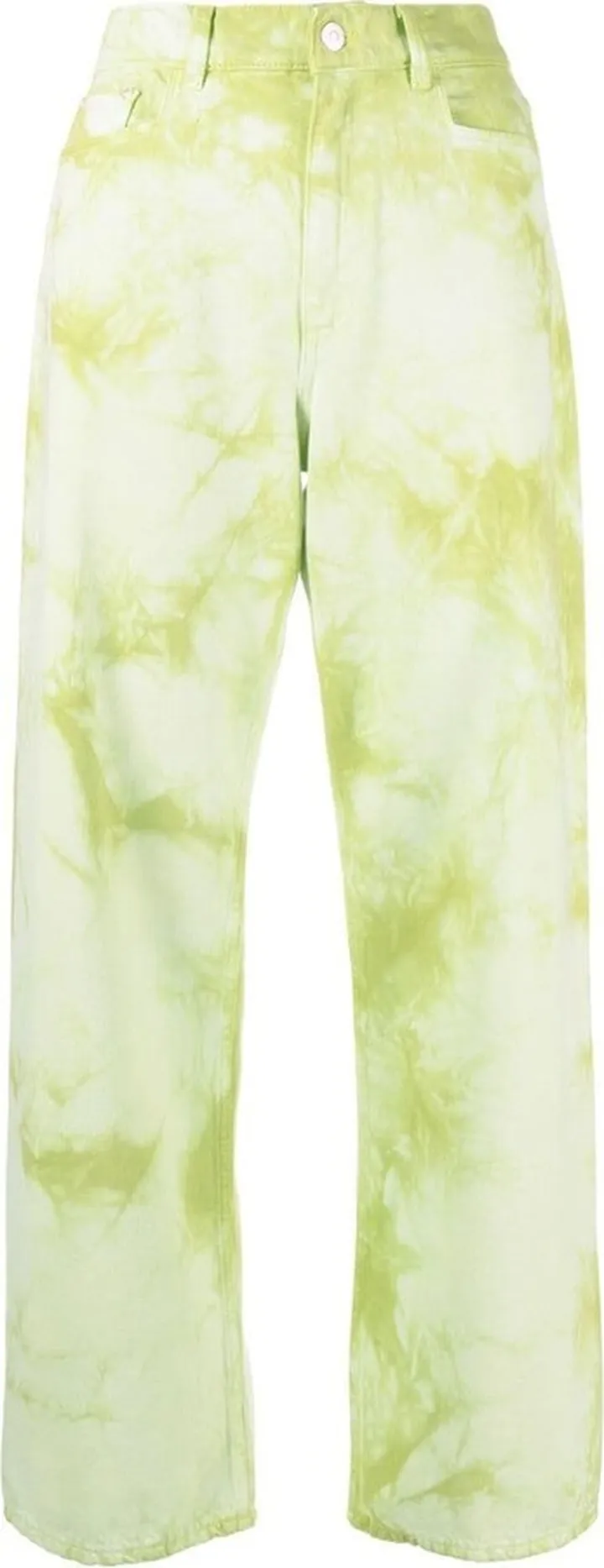 Magnolia tie-dye wide-leg jeans