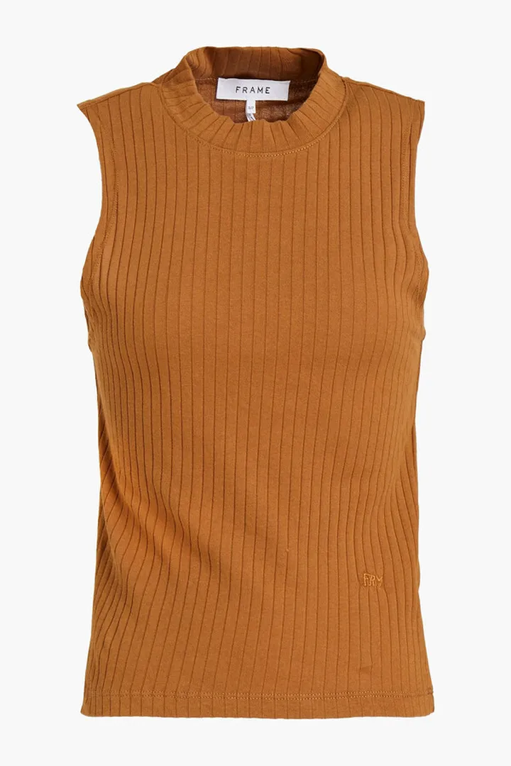 Ribbed cotton tank