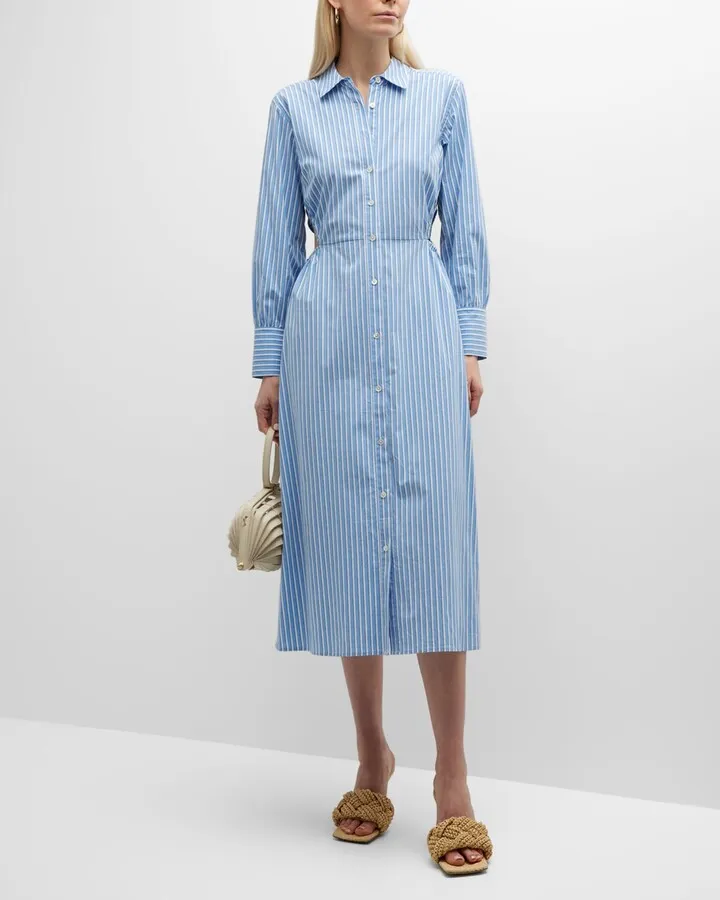 Lucia Stripe Holly Midi Shirtdress