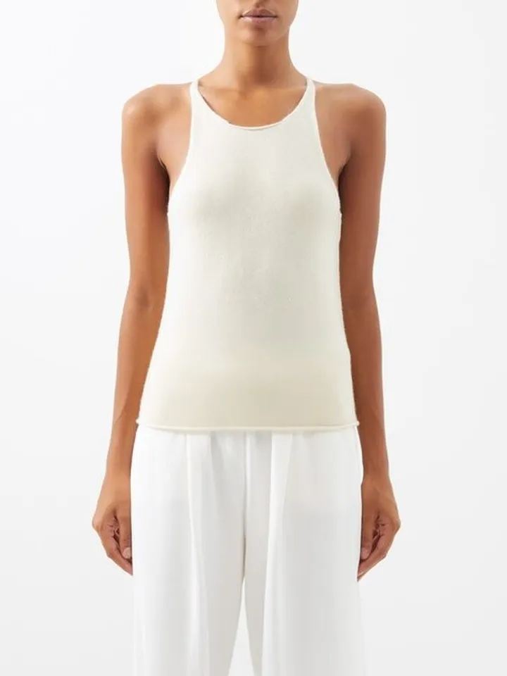 No.221 Tank Stretch-cashmere Tank Top