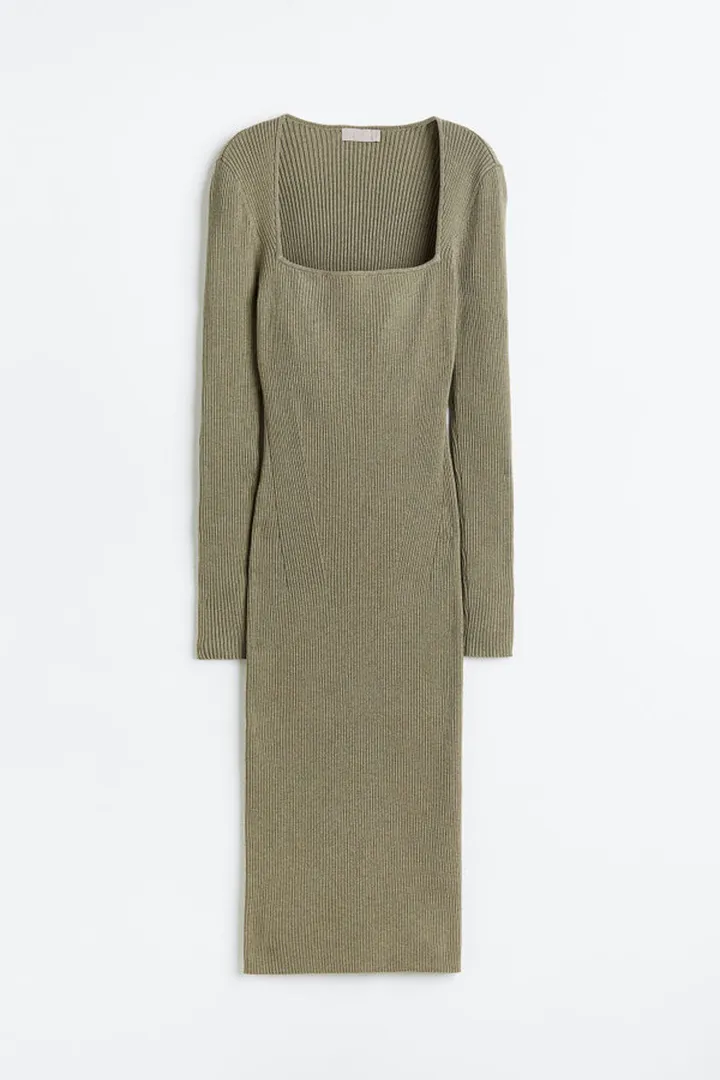 Rib-knit Dress