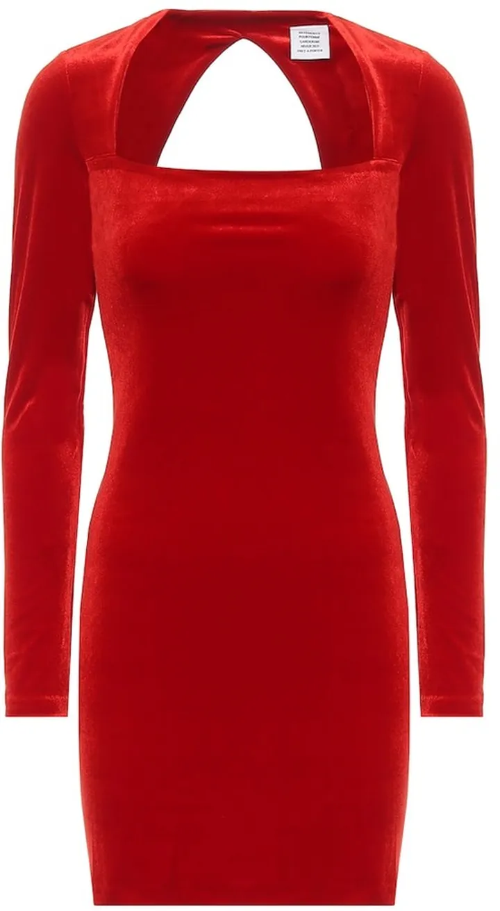 Velvet minidress