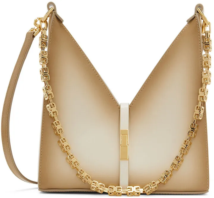 Givenchy Beige Mini Cut-Out Shoulder Bag