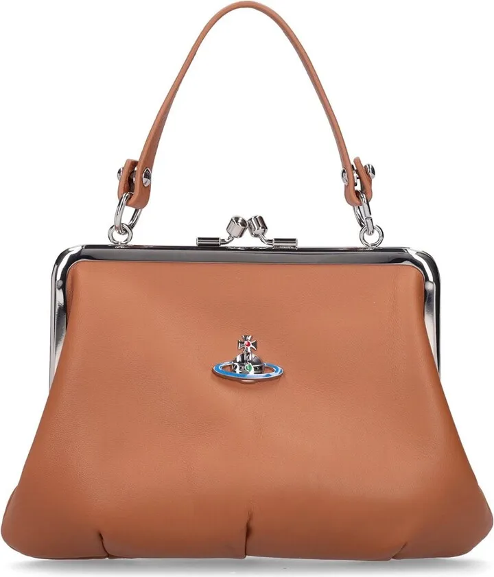 Granny frame nappa leather bag