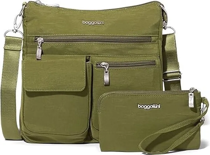 Baggallini Modern Everywhere Slim Crossbody (Fatigue) Cross Body Handbags