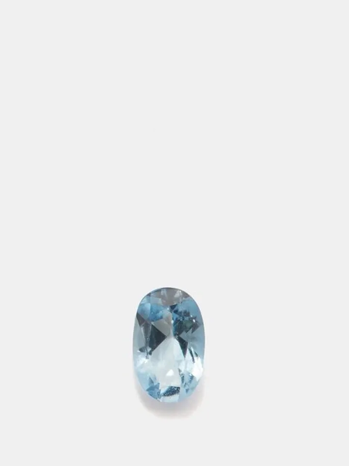 March Birthstone Aquamarine Charm