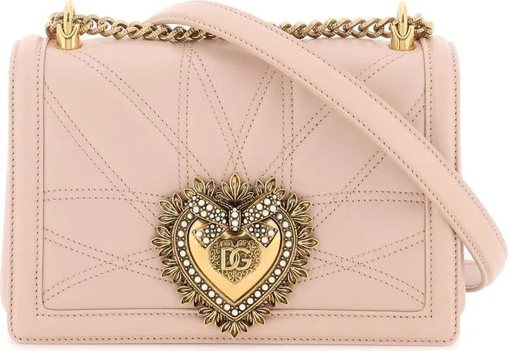 Medium 'devotion' Bag In Quilted Nappa Leather