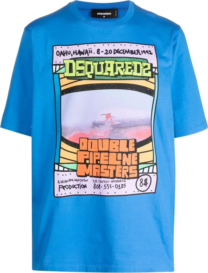 graphic-print short-sleeve cotton T-shirt