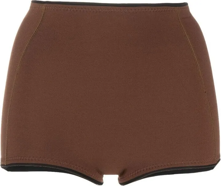 Parry high-waisted swim shorts