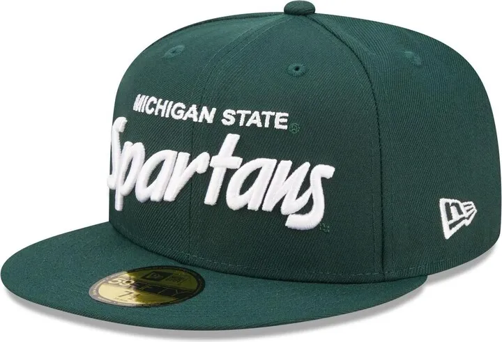 Men's New Era Green Michigan State Spartans Griswold 59FIFTY Fitted Hat