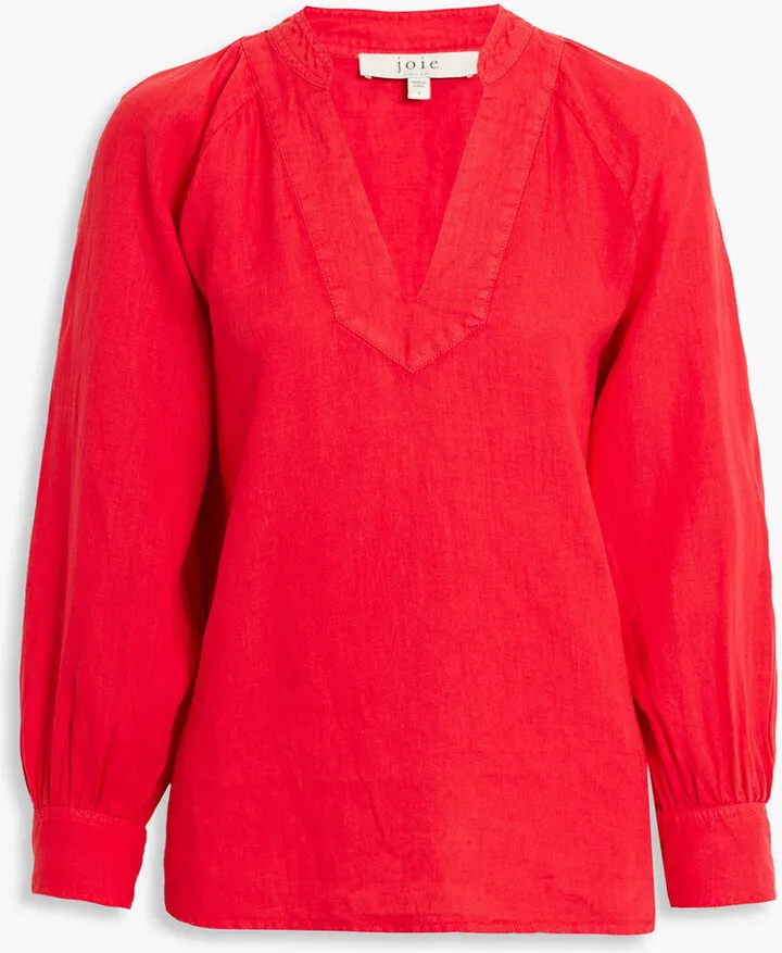 Perci linen-gauze blouse