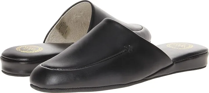 L.B. Evans Duke Scuff (Black Leather) Men's Slippers