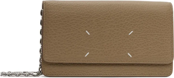 Maison Margiela Tan Four Stitches Chain Bag