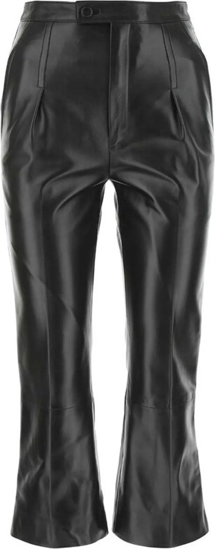 Saint Laurent Pleat Detailed Straight Leg Trousers