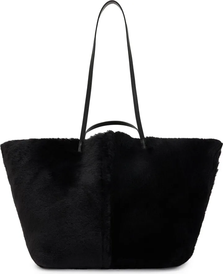 Hannah Genuine Shearling Tote