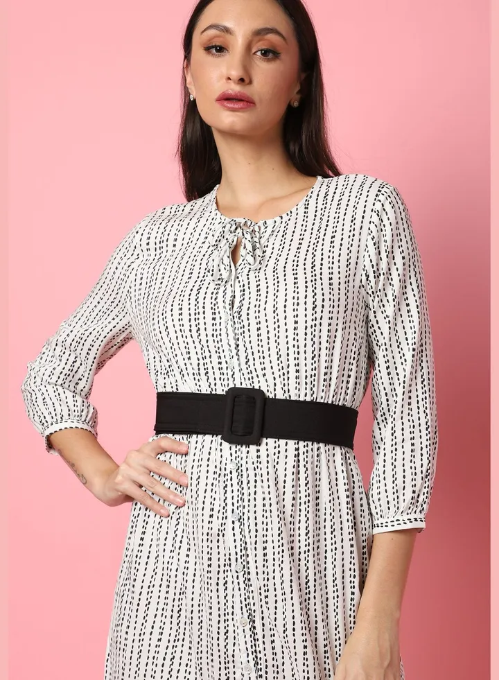 Casual Solid Fabric Waist Belt For Women