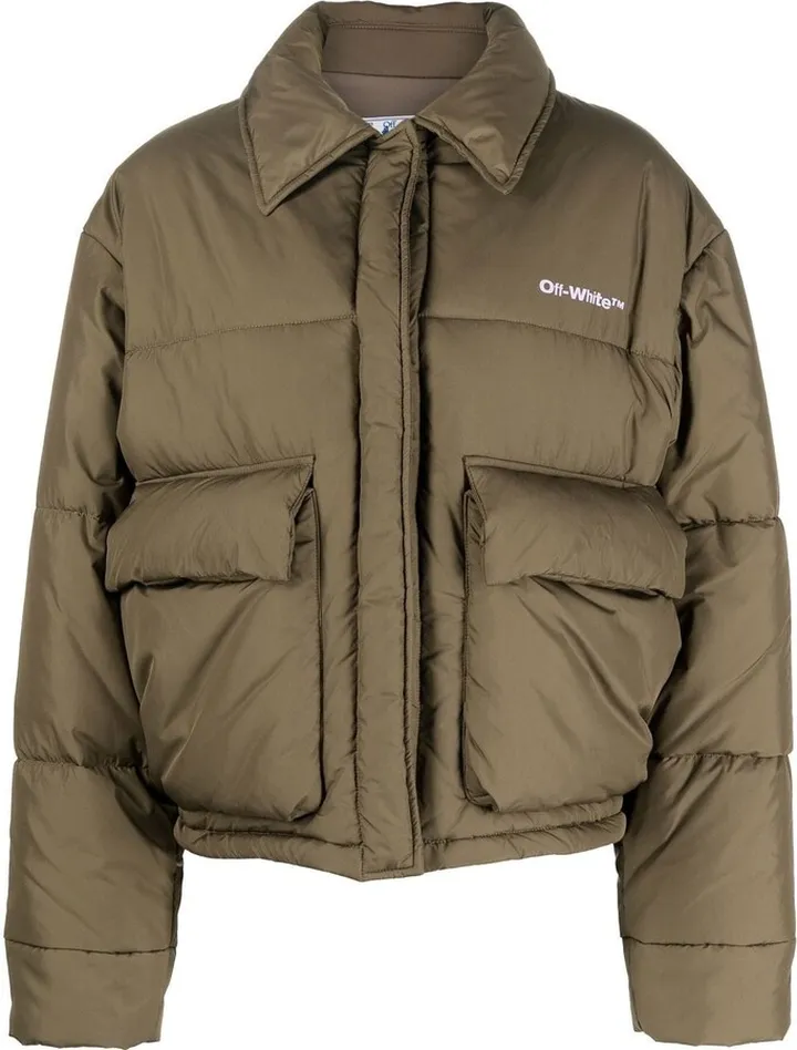 Peach NY short puffer jacket