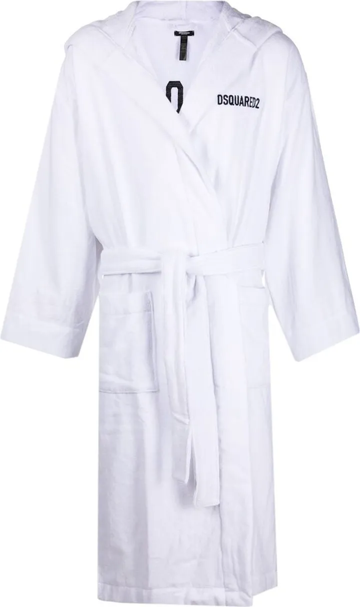 Logo Embroidered Bath Robe