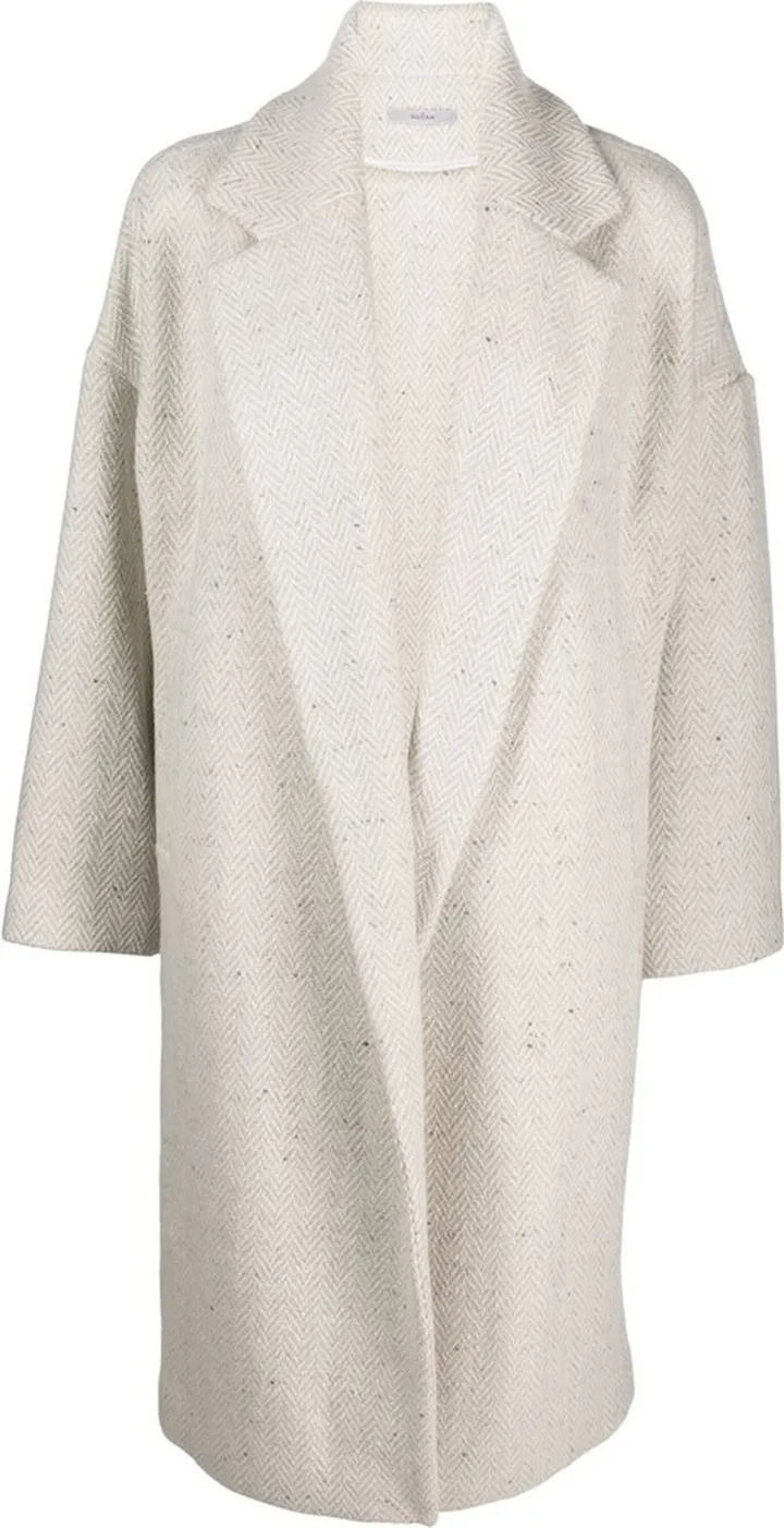 Single-Breasted Wool-Cashmere Blend Coat