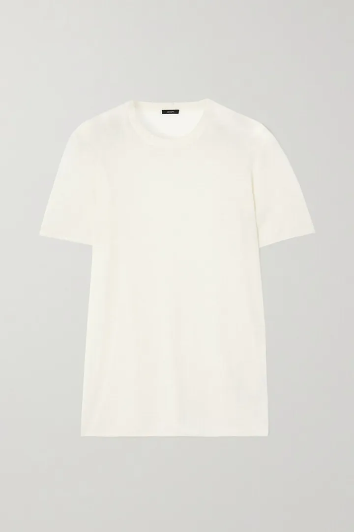 Joseph - Cashmere T-shirt - Ivory