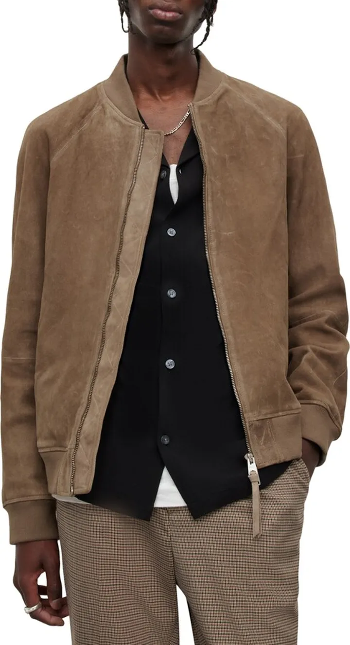 Dains Suede Bomber Jacket