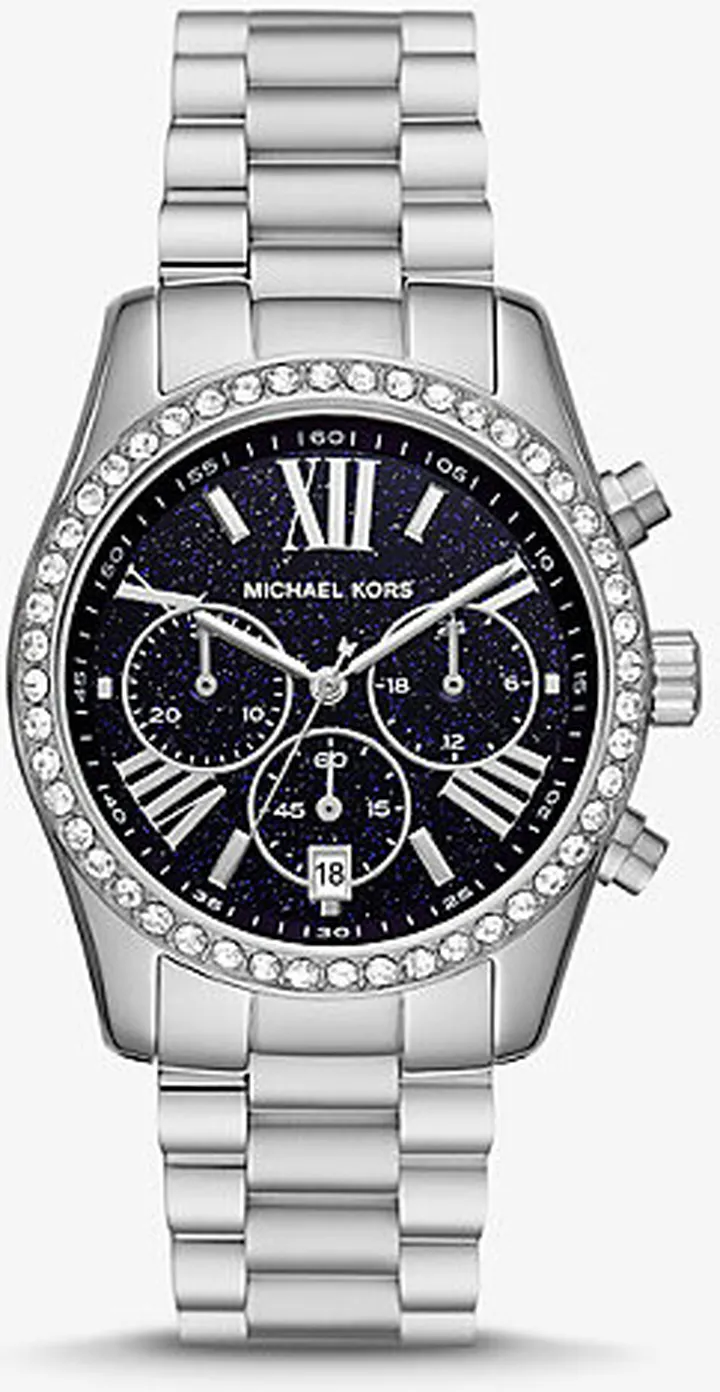 Lexington Pavé Silver-Tone Watch