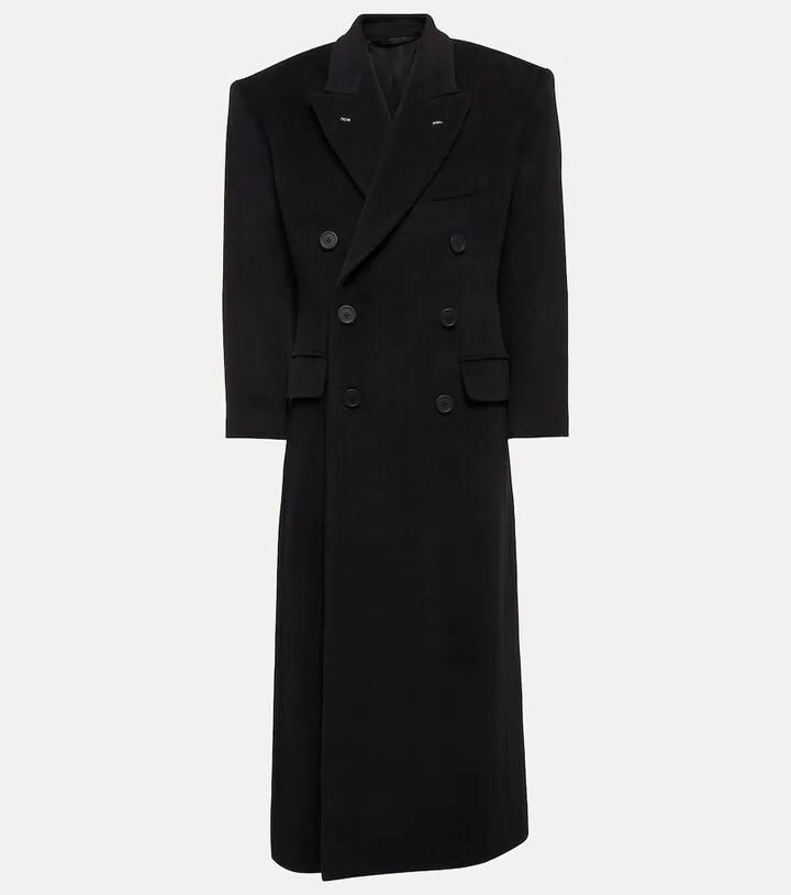 Wool and alpaca wool coat