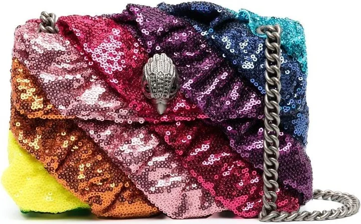 Sequins Ruffles Mini Kensington shoulder bag