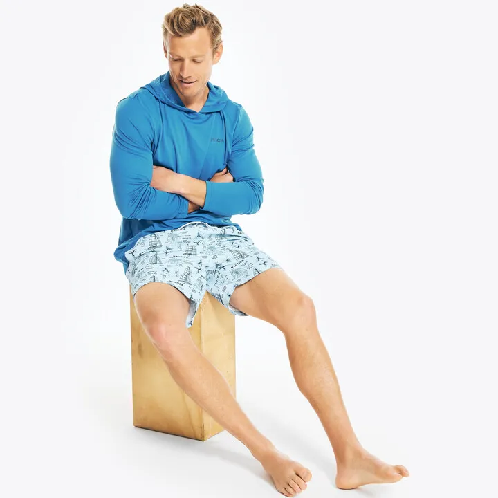 Hooded Long-Sleeve Swim Shirt