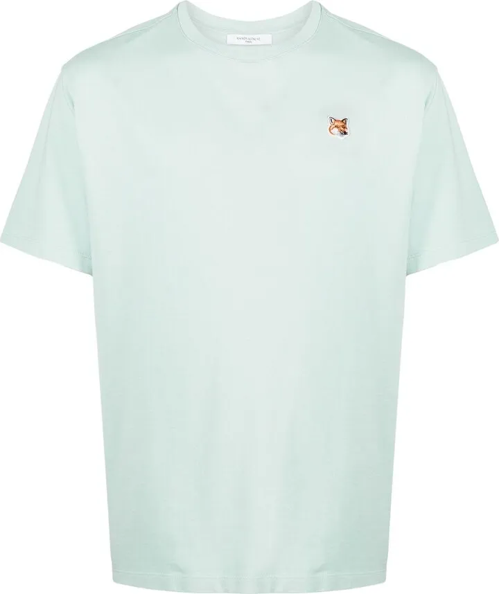 fox motif cotton T-shirt