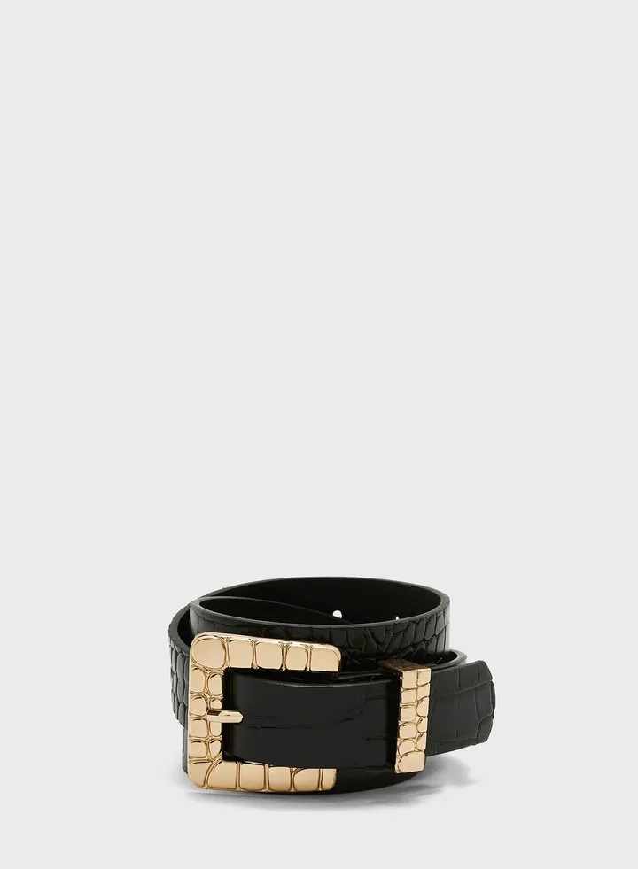 Croc Buckle Belt
