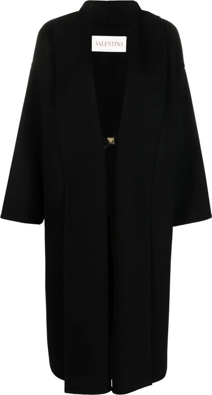 Roman Stud single-breasted coat