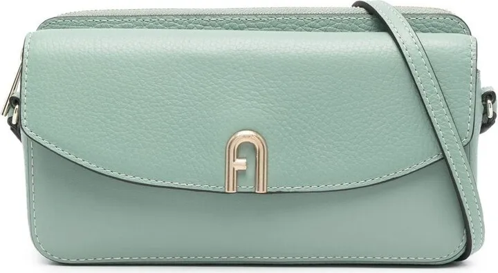 Leather Logo Plaque Crossbody Bag
