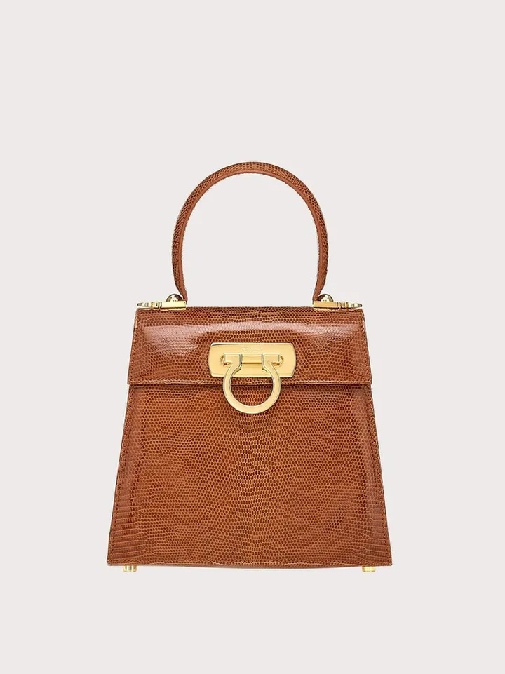 Ferragamo Women Iconic Top Handle (S) Brown