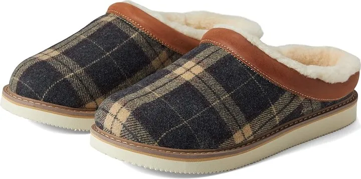 Sanuk Cozy Vibe Slipper Sugar Mat Plaid (Navy) Men's Shoes