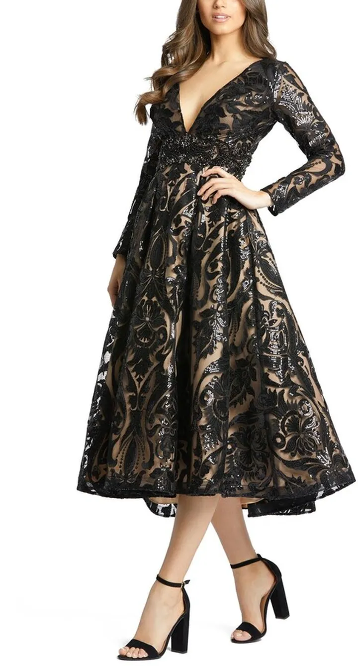 Sequin V-Neck Dress