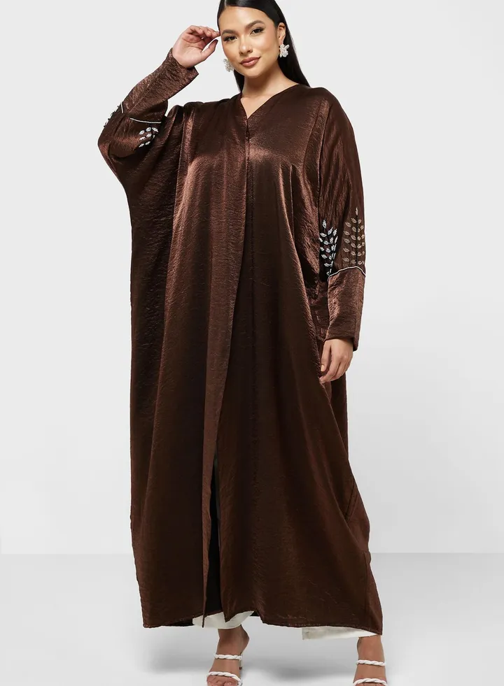 Embroidered Detail Abaya