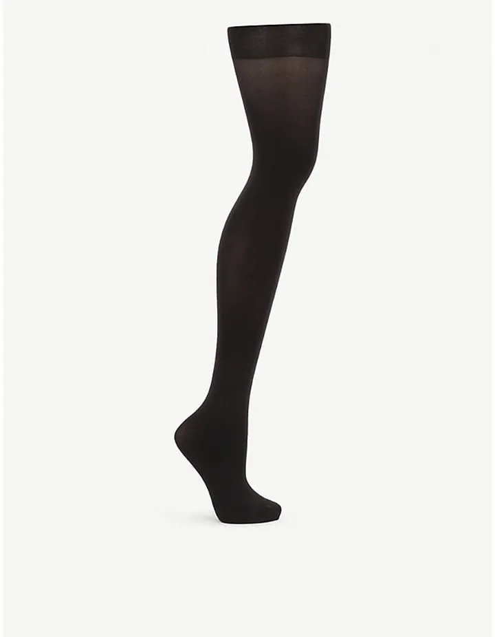 Womens Very Black Luxe Leg 60 Denier Tights