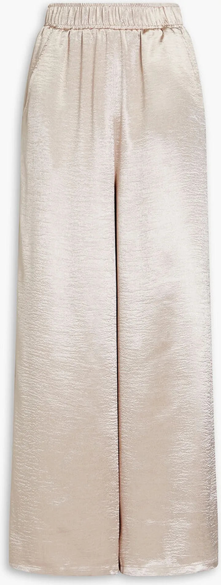 Satin wide-leg pants