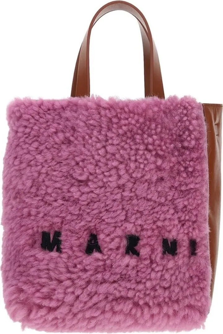 Marni Logo Embroidered Tote Bag