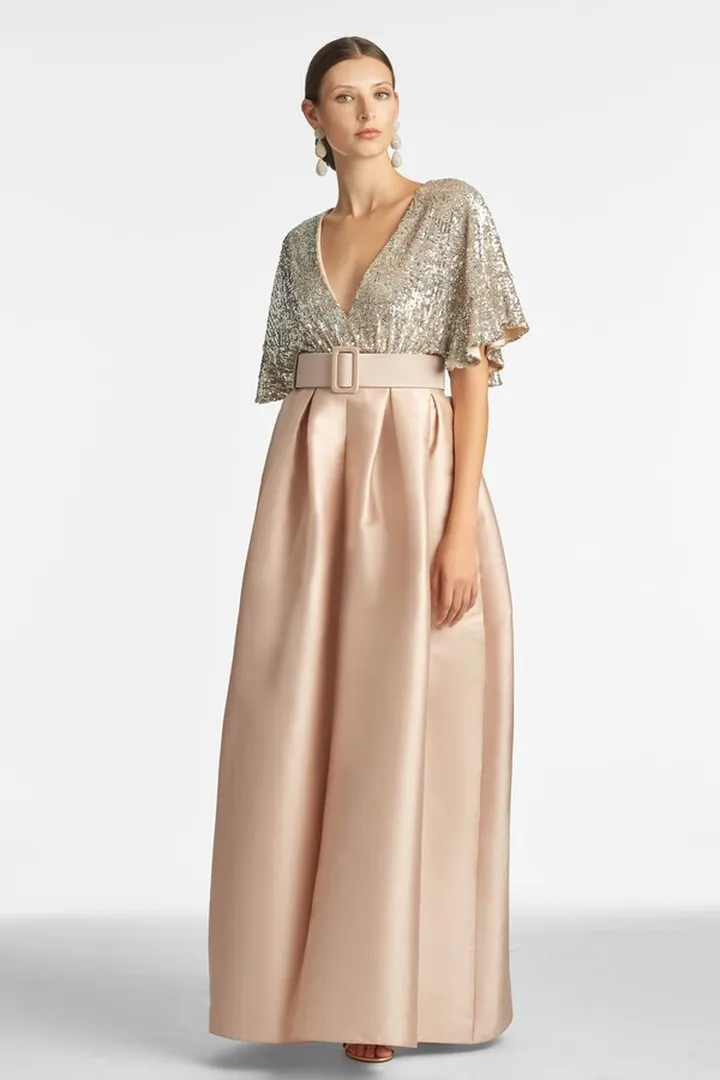 Simone Gown - Silver Peony