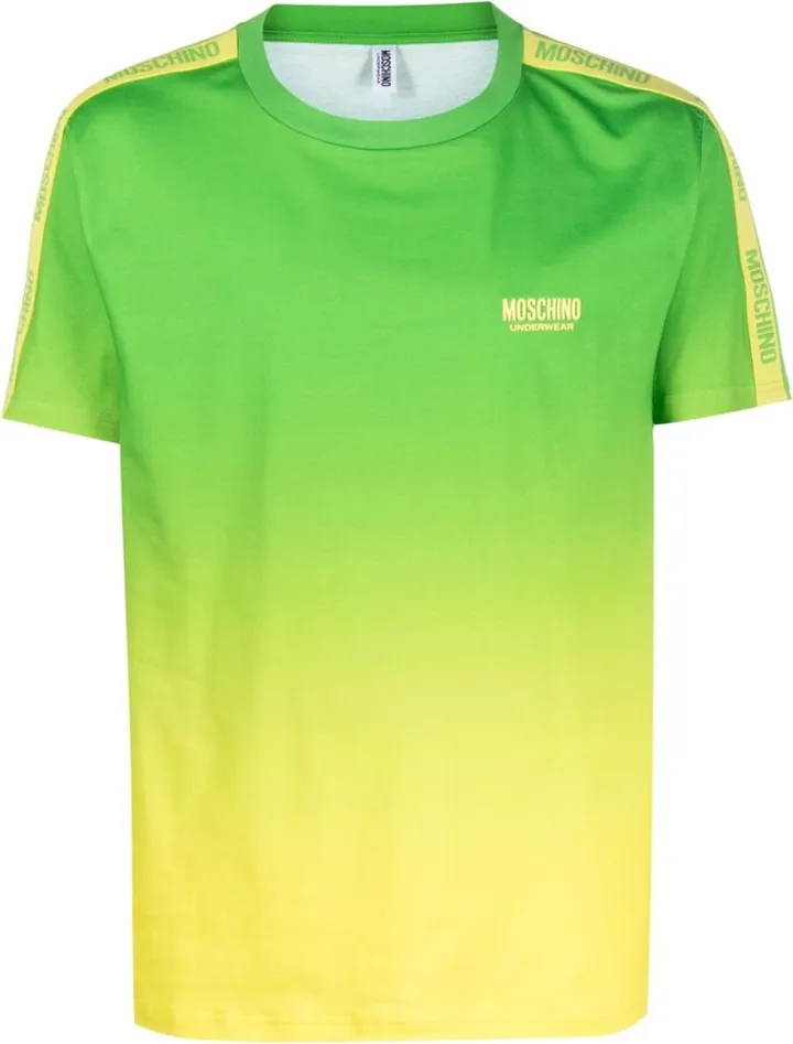 logo-lettering gradient-effect T-shirt