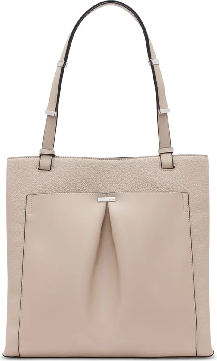 Calvin Klein Nickel Magnetic Snap Tote Bag